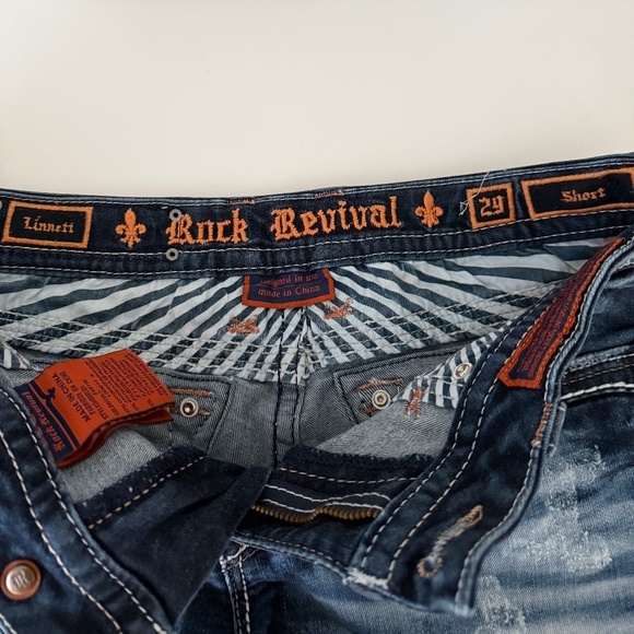 Rock Revival Linneti Denim Shorts - Size 29 - Picture 4 of 4